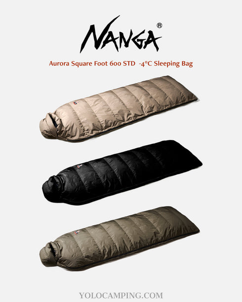 NANGA Aurora Square Foot 600STD Sleeping Bag 信封型拉鍊全開羽絨睡袋 -4°C